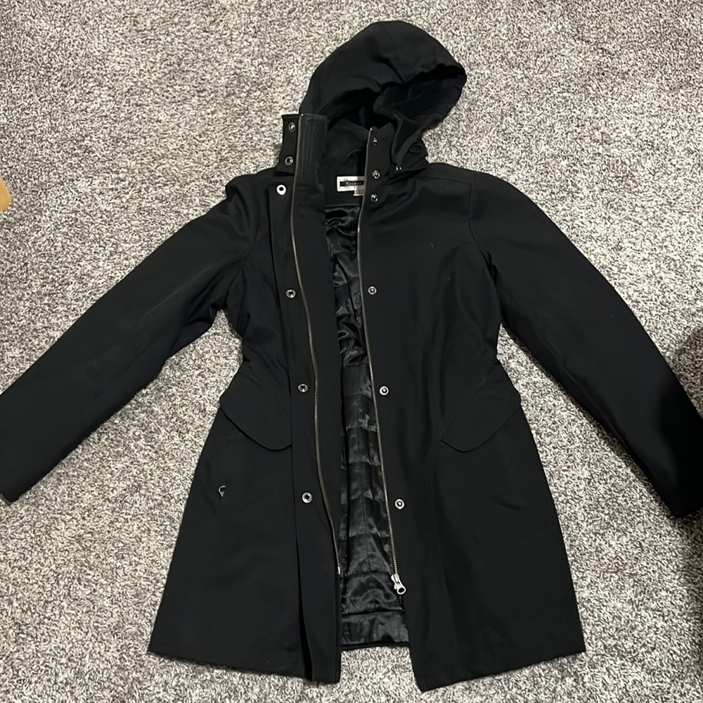 Women’s soft shell trench coat